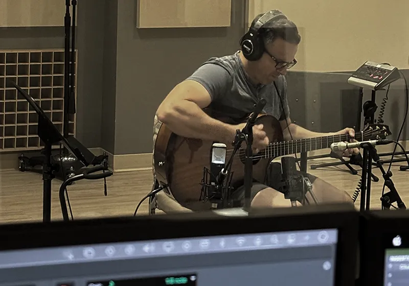 Acoustic Guitar Tracking Session in Orlando Florida