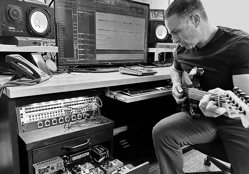 Electric Guitar Tracking Session in Orlando Florida